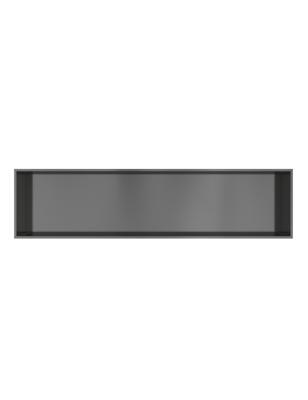 Hotbath &MORE Inbouwnis 30x120x10cm Geborsteld Gunmetal PVD