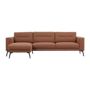 by fonQ Lewis Hoekbank met Chaise Longue Links - Nougat