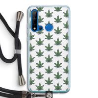 Weed: Huawei P20 Lite (2019) Transparant Hoesje met koord