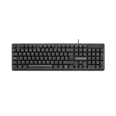 Toetsenbord Tacens AK0ES Zwart Qwerty Spaans QWERTY