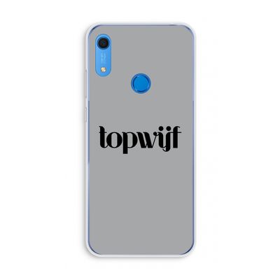 Topwijf Grijs Zwart: Huawei Y6s Transparant Hoesje