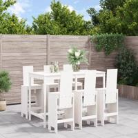 7-delige Barset massief grenenhout wit