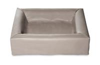 Bia bed kunstleer hoes hondenmand taupe