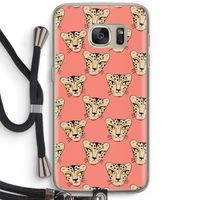 Tijger: Samsung Galaxy S7 Transparant Hoesje met koord