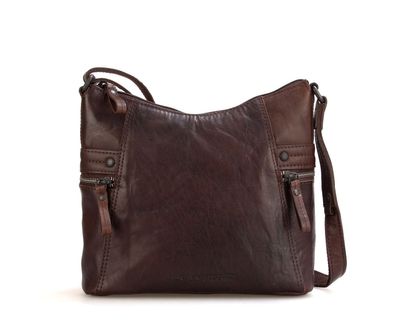 Spikes & Sparrow Crossbody Schoudertas Donker Bruin