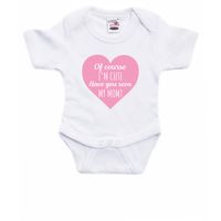 I am cute have you seen my mom cadeau baby rompertje wit jongen/meisje