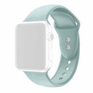 Siliconen sportbandje - Emerald Green - Dubbele druksluiting - Geschikt voor Apple Watch 44mm / 45mm / 46mm / 49mm