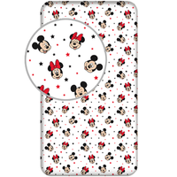 Disney Minnie & Mickey Mouse Hoeslaken Star - 90 x200 cm - Katoen