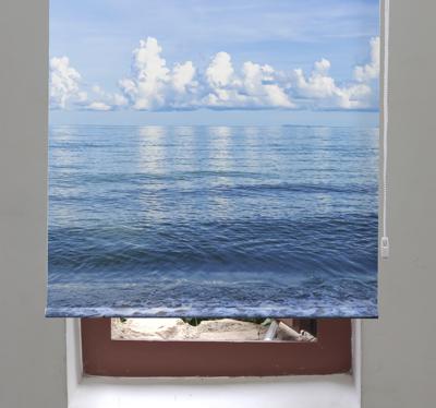 Wolken rolgordijnen Zee wolk Rolgordijn