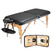 VEVOR Professionele massagetafel 30" brede opvouwbare massagetafel 8 niveaus in hoogte verstelbare gezichtstatoeagetafel Draagbare spatafel met hoofdsteun Handpallet draagtas 340 kg