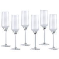 Champagneglas / glazen 6x stuks 22 centiliter