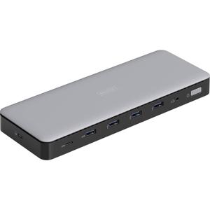 Digitus DA-70918 USB-C dockingstation Incl. laadfunctie, Geïntegreerde kaartlezer