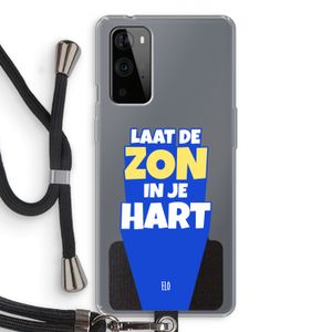 Laat de zon in je hart: OnePlus 9 Pro Transparant Hoesje met koord