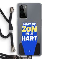 Laat de zon in je hart: OnePlus 9 Pro Transparant Hoesje met koord