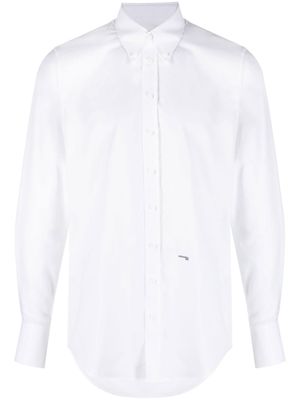 DSQUARED2 chemise boutonnée à détail de logo - Blanc