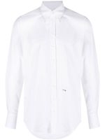 DSQUARED2 chemise boutonnée à détail de logo - Blanc