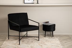 Nohr Fauteuil Sidra Velvet - Zwart