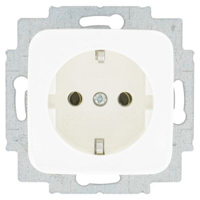 BJ SI Reflex wandcontactdoos enkel RA wit