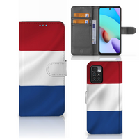 Xiaomi Redmi 10 Bookstyle Case Nederlandse Vlag