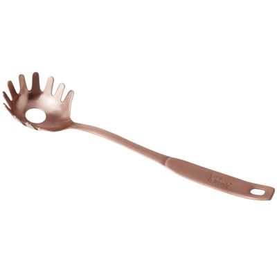 RVS spaghetti opscheplepel koper kleurig 30 cm