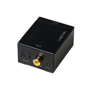 LogiLink CA0100 Toslink / Cinch Audio Adapter Zwart