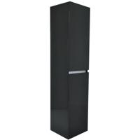 Wiesbaden Vision Kolomkast 160x35x35 cm Hoogglans Grijs 2 Deuren