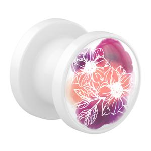 Tunnel met La vie en rouge Acryl Tunnels & Plugs