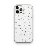 Hipster stripes: iPhone 12 Pro Transparant Hoesje
