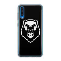 Angry Bear (black): Samsung Galaxy A50 Transparant Hoesje