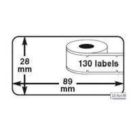 Thermo-etiketten 28x89mm 260 per rol