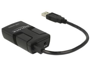 DeLOCK 62588 USB-kabel 0,15 m USB 2.0 A USB 2.0 A, DC Zwart