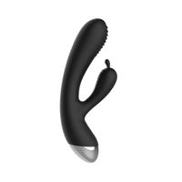 E-Stimulation Rabbit Vibrator - Black