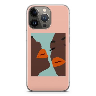 Orange lips: iPhone 13 Pro Transparant Hoesje