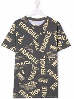 MM6 Maison Margiela Kids t-shirt imprimé à manches courtes - Gris
