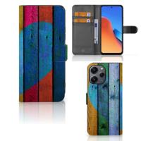 Xiaomi Redmi 12 | Book Style Case | Wood Heart - Cadeau voor je Vriend