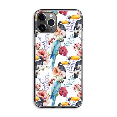 Bloemen tukan: iPhone 11 Pro Max Transparant Hoesje