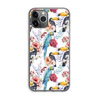 Bloemen tukan: iPhone 11 Pro Max Transparant Hoesje
