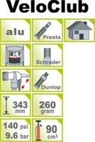 IceToolz 140psi hogedruk minipomp met meter - veloclub a351