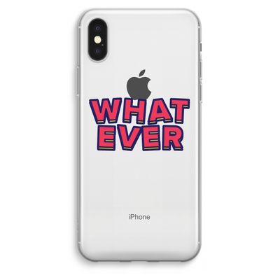 Whatever: iPhone XS Max Transparant Hoesje