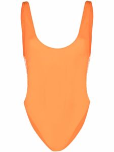 Stella McCartney maillot de bain à bande logo - Orange