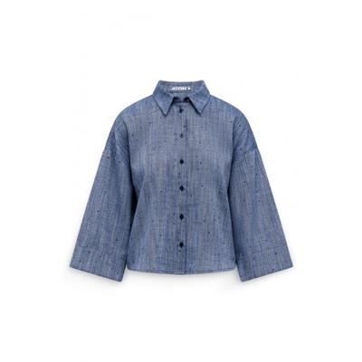 Label Dot - Blauw | Dames | Blouse | Blauw | 38 | regular | Kamst mode