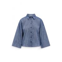 Label Dot - Blauw | Dames | Blouse | Blauw | 38 | regular | Kamst mode