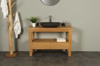 Badkamermeubel Hout Console Table 120 cm met Laden Massief Teakhout - thumbnail