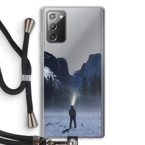 Wanderlust: Samsung Galaxy Note 20 / Note 20 5G Transparant Hoesje met koord