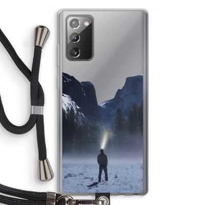 Wanderlust: Samsung Galaxy Note 20 / Note 20 5G Transparant Hoesje met koord