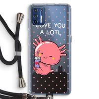 Love You A Lotl: Motorola Moto G9 Plus Transparant Hoesje met koord