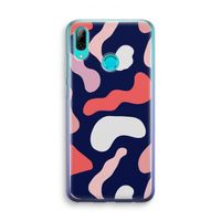Memphis Shapes Pink: Huawei P Smart (2019) Transparant Hoesje