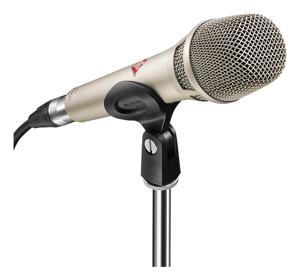 Neumann KMS 104 plus Nikkel Microfoon voor podiumpresentaties