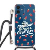 Don't forget to have a great day: iPhone 12 Transparant Hoesje met koord