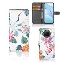 Xiaomi Mi 10T Lite | Telefoonhoesje | Met pasjeshouder | Bird Flowers